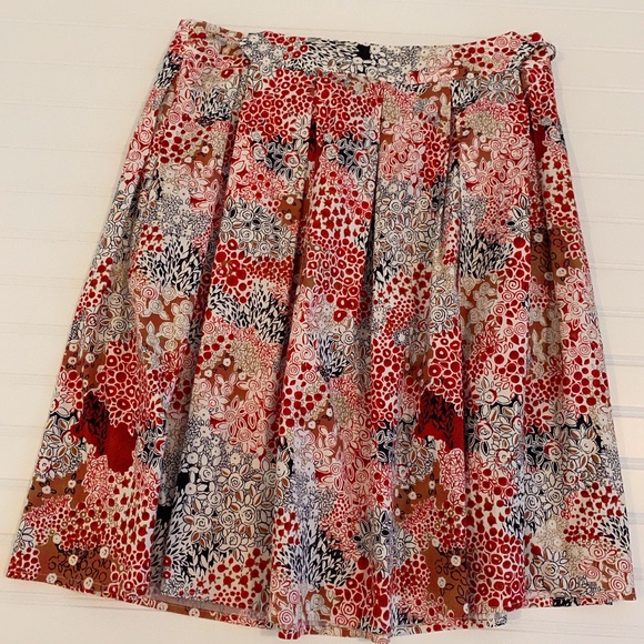 MAX STUDIO SPRING FLORAL GATHERED SKIRT NWOT - Picture 1 of 7